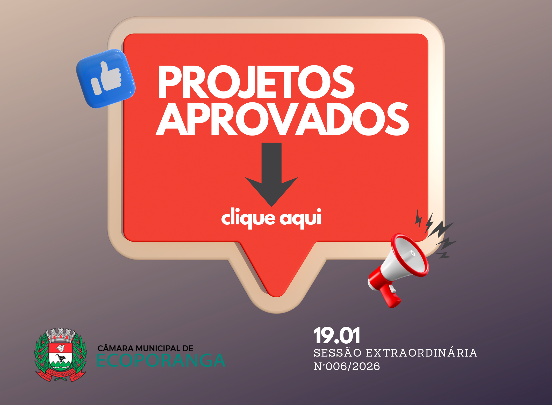 Câmara Municipal de Ecoporanga aprova projetos estruturantes para o planejamento e orçamento do município.