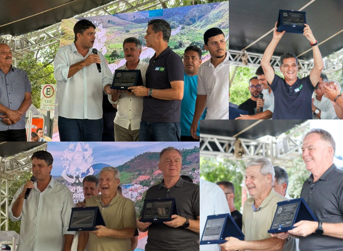 Câmara Municipal de Ecoporanga entrega título de cidadão ecoporanguense a autoridades.