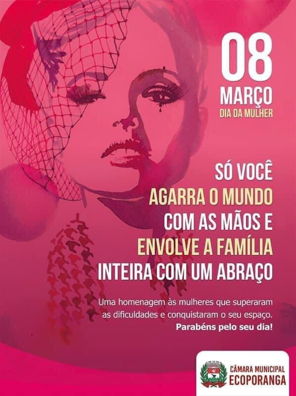 Dia 8 de março comemora-se o Dia Internacional da Mulher, uma data especial onde em todo o mundo são feitas comemorações e homenagens para estas que na verdade são dignas de serem homenageadas todos os dias do ano.     Mais do que uma data comemorati